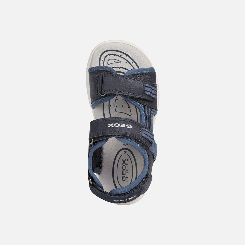 Sandalias Geox Menino Azul Marinho - Alben - GNAWZ3890